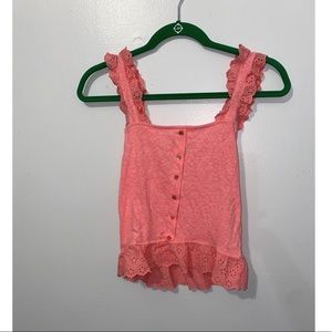 Sleeveless eyelet tank